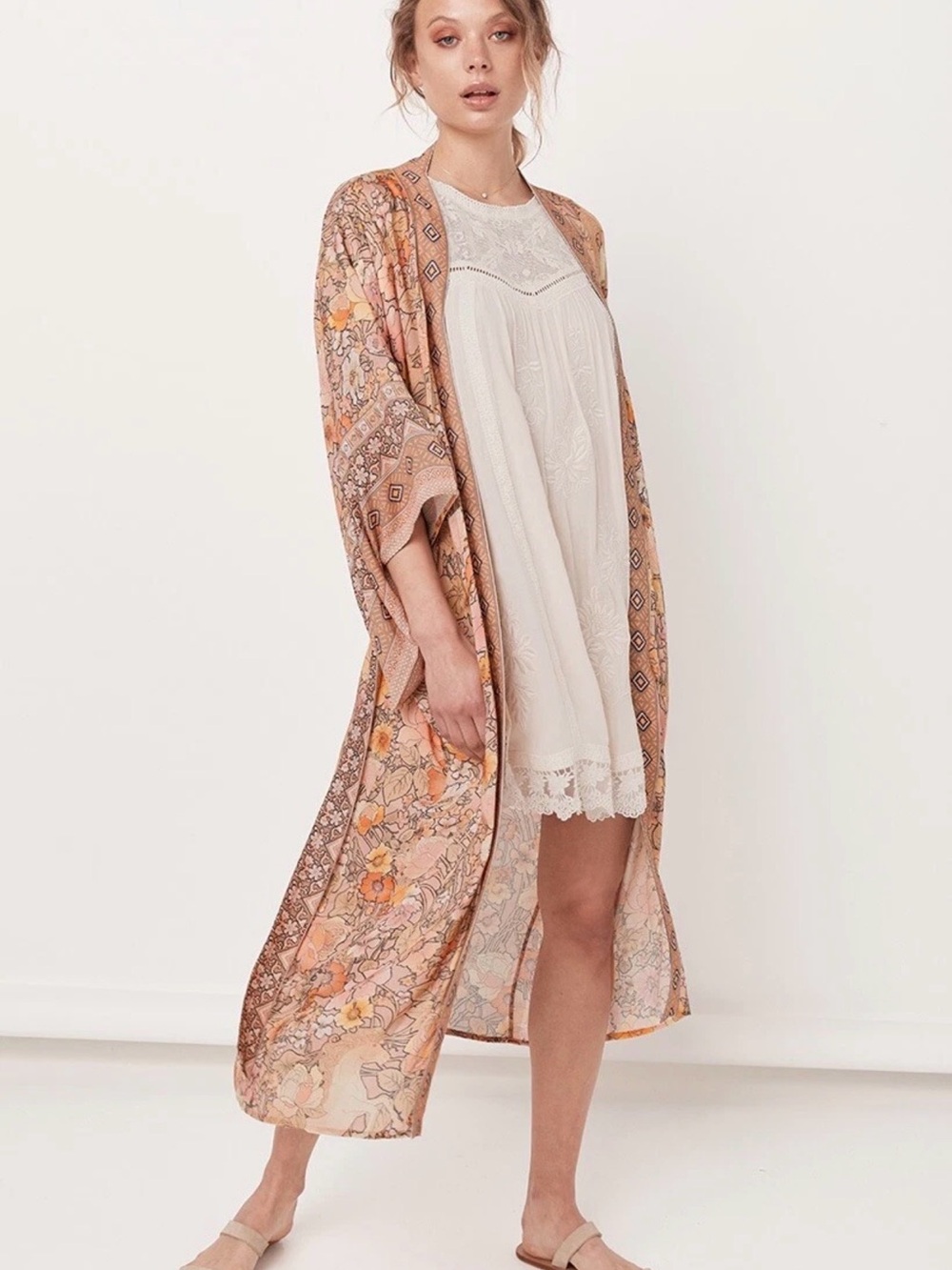 *RARE* Spell & The Gypsy Collective Amethyst Kimono Robe S/M - Picture 4 of 16
